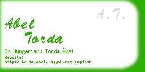 abel torda business card