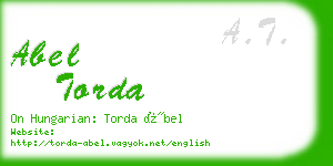 abel torda business card